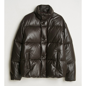 Blouson aviateur noir imperméable et respirant à col montant et vêtements de fitness avec logo personnalisé pour l'hiver vente en gros - Product Image 4