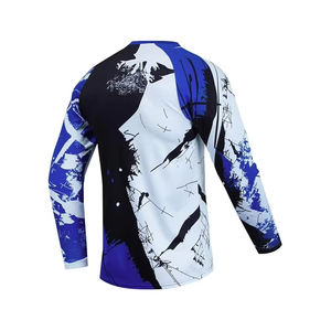 Meilleur prix Maillot de motocross à manches longues pour homme Respirant Teint uni Vêtement de course d'hiver Taille plus disponible Vente en ligne - Product Image 4