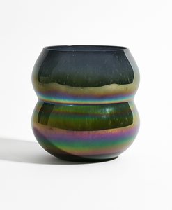 Vase en verre gaufré moderne Vase de mariage de table design floral vintage Vase à fleurs décoratif artistique - Product Image 1