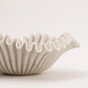 Lavabo en céramique à volants en marbre pour salle de bain - Product Image 3