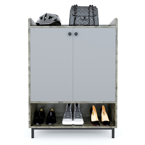 Zapatero de 5 Niveles con Esquinas Redondeadas (80x35x110cm) - Madera de Caucho y Patas de Hierro - Diseño Minimalista - Mueble para Sala de Estar - Product Image 3