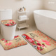 Ensemble de tapis de salle de bain imprimés sur mesure pour salle de bain, rideau de douche antidérapant, tapis de bain - Product Image 5