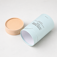 Boîte en papier kraft cylindrique écologique avec emballage rond en papier écologique pour poudre de café