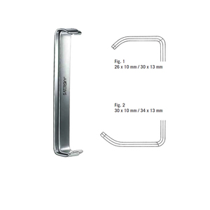 Retractores Dentales Veterinarios Farabeuf para Mejillas y Lengua, 12 cm, Juego de 2 Piezas, Instrumentos Quirúrgicos Manuales de Acero Inoxidable de Grado Médico con Certificación CE - Product Image 1