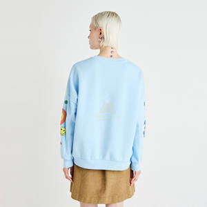 Nouveau sweat-shirt à manches longues pour femme en coton 100% épais et polaire imprimé écologique de haute qualité à prix avantageux - Product Image 2