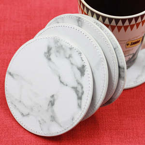 Handmade High Quality <b>Ceramic</b> Eco-Friendly Modern Round <b>Coasters</b> Set - Product Image 5