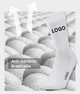 Custom Logo Cotton Design Own Fashion Embroidery Jacquard Mens Sports Crew Short <b>Socks</b> - Product Image 3