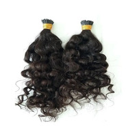 Extensions de cheveux humains indiens Remy, ondulés, bouclés, en lots, double trame, tissage à la machine, cheveux vierges non traités