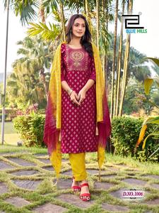 Nuevo diseñador Pure Rayon Alia Cut bordado secuencia trabajo Kurti Bottom Fancy Duppata conjunto de ropa paquistaní indio listo para usar - Product Image 3