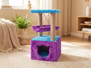 Amistar CatJoy Classic – Eco Jute Multi-Level <b>Cat</b> <b>Tree</b>, Durable & Safe Playground for All Size <b>Cats</b> - Product Image 2