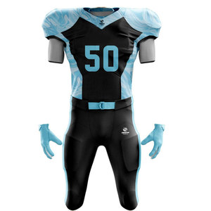 Nouveau design Ensemble 2 pièces pour jeunes avec maillots et pantalons à manches courtes Uniformes de football américain Ensembles Maillot de football américain - Product Image 2