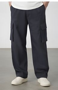 Pantalon cargo pour homme, fabricant OEM, 280 GSM, coton, couleur unie, bas décontracté, prix d'usine - Product Image 2