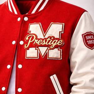 Veste universitaire en laine pour homme de haute qualité, veste de baseball d'hiver à capuche, légère, séchage rapide, respirante, antibactérienne, service OEM personnalisable - Product Image 4