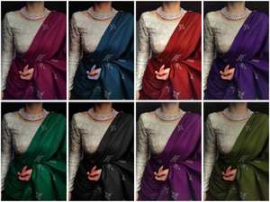 Sari en mousseline de coton et soie multicolore de haute qualité avec saris imprimés numériquement pour les femmes indiennes et pakistanaises - Product Image 6