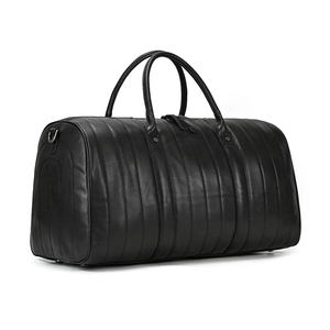 กระเป๋าดัฟเฟิลหนังแท้สำหรับผู้ชายกระเป๋าเดินทางธุรกิจพร้อมกระเป๋ารองเท้าและผ้าคลุมเสื้อผ้าสำหรับสูท - Product Image 1