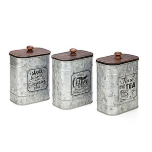Contenedores de café Vintage para diseño de utensilios de cocina Contenedores de almacenamiento Caja de varios tamaños y diseños de acabado Contenedores de tarros de café - Product Image 6