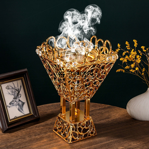 Luxury Tradebyd Handmade <b>Metal</b> Bakhoor Burner Premium Quality Decorative Arabic Incense Holder Anti-Odour for Home Spa Office - Product Image 1