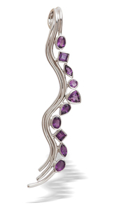 Stock prêt en gros pendentif pierre précieuse améthyste en argent sterling 925 - Product Image 5