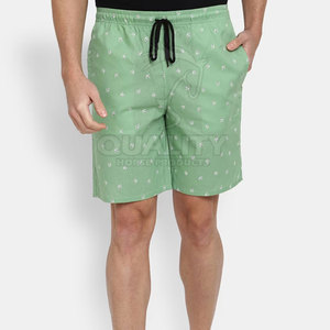 Pantalones cortos informales de algodón 100% de alta calidad para hombre, hechos en Pakistán, cómodos y con diseño de contraste de color a precio barato - Product Image 1