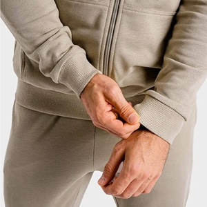 Nouveau hiver hommes survêtement vêtements de sport personnalisés à manches longues plaine 100% coton écologique polaire OEM usine approvisionnement direct pas cher - Product Image 6