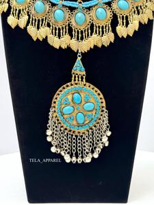 Collar de Fiesta para Mujer, Estilo Bohemio, Vintage, con Cuentas de Cobre Hechas a Mano, Cultura Tribal Afgana - Product Image 2