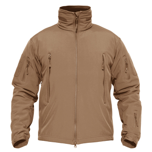 Nouvelle veste softshell, design personnalisé, vêtements de travail d'hiver, veste softshell zippée imperméable et coupe-vent doublée de polaire pour homme - Product Image 4