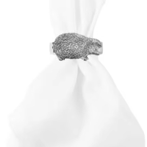 Servilletero de peltre inglés fino de erizo, decoración única para el hogar para fiestas, Material de madera y papel para centros de mesa - Product Image 1