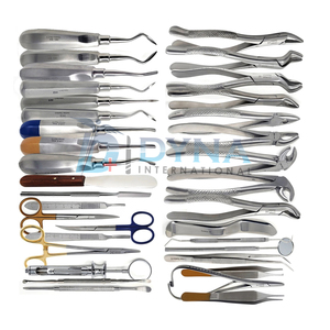 GERMAN 75 PC CIRUGÍA DENTAL ORAL EXTRACCIÓN ELEVADORES FÓRCEPS KIT DE INSTRUMENTOS SET - Product Image 2