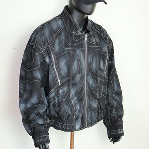 Chaqueta de bombardero unisex de béisbol Letterman Jaket Varsity de fábrica al por mayor personalizada - Product Image 3