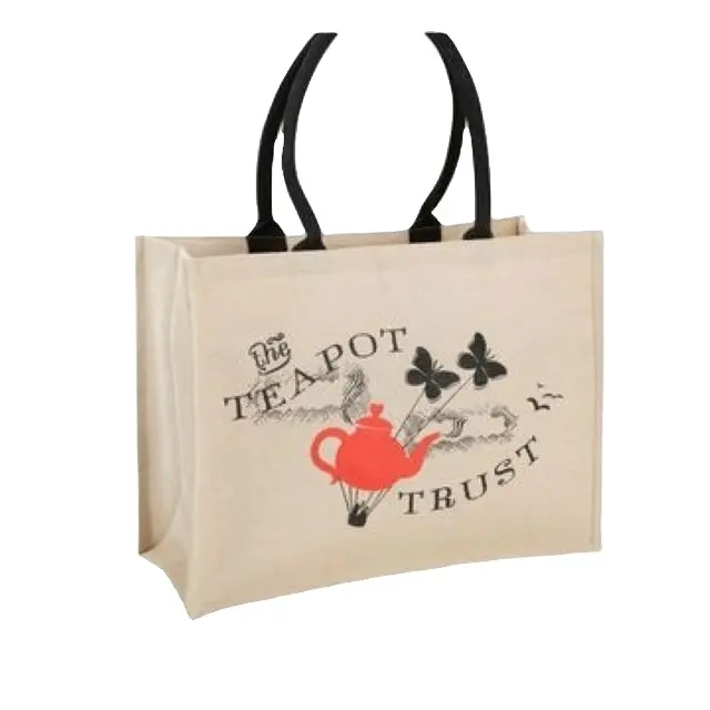 Sıcak satış özel Logo kanvas çanta çevre dostu el çantaları bayanlar lüks yeni tasarım bakkal kullanımlık Tote alışveriş jüt çanta