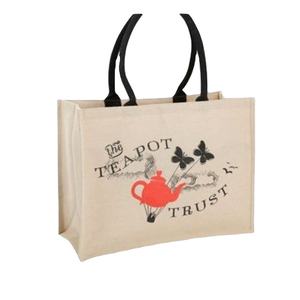 Offre spéciale Nouveau design de sac cadeau en coton de luxe écologique sacs fourre-tout en toile avec logo personnalisé sacs à provisions en jute lavable et réutilisable pour l'épicerie - Product Image 1