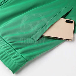 Vente chaude 100% coton vêtements de sport pour hommes confortable fermeture éclair Slim Fit survêtement pour l'entraînement d'hiver motif solide respirant - Product Image 6