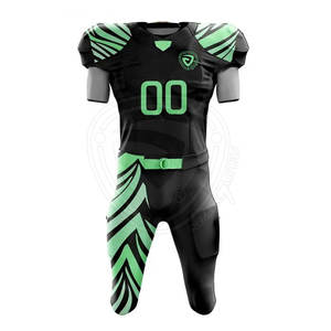 Uniforme de Jersey de Fútbol Americano Personalizado, Deportivo, Transpirable, de Talla Grande, de Manga Corta y Secado Rápido - Product Image 1