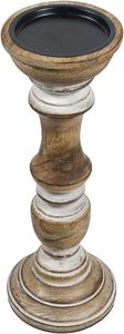 Wooden Pillar Candle Holders for Dining <b>Table</b> Farmhouse Wood Candle Stand for <b>Table</b> Centerpieces Vintage <b>Tall</b> Candleholders - Product Image 3