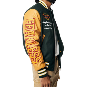 Chaquetas Letterman Casuales para Hombre, Chaqueta Letterman de Color Sólido, Chaqueta Letterman en Oferta para Hombre - Product Image 3