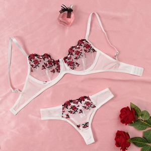 Body sexy en maille respirante brodé violet avec détails floraux à sequins, soutien léger, lingerie sculptante pour femme, été - Product Image 6