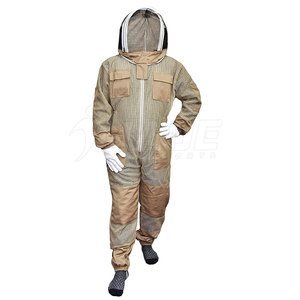 Traje de abeja con velo Traje de apicultor profesional Traje de apicultura Premium con guante de talla grande - Product Image 3