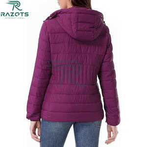 Chaqueta Acolchada de Otoño para Mujer, Transpirable, de Spandex/Algodón, con Cierre de Cremallera Brillante, Estilo Regular, Talla Grande, Impermeable, Ecológica - Product Image 4