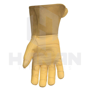 Gants de soudage en cuir fabriqués au Pakistan-Protection des mains des soudeurs TIG et MIG-Gants de travail durables pour la sécurité - Product Image 3