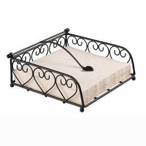 Boîte à mouchoirs de table de luxe de style royal, porte-serviettes multifonctionnel, support de boîte à mouchoirs, boîte à mouchoirs en métal noir fini - Product Image 6