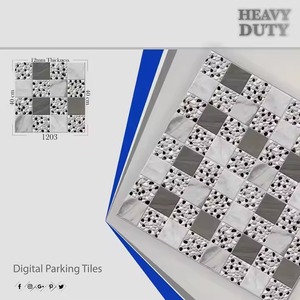 กระเบื้องปูพื้นเซรามิกขนาด40x40ซม. เคลือบด้านขนาด400x400มม. เคลือบหินไม่ขัดเงาสำหรับจอดรถ - Product Image 6