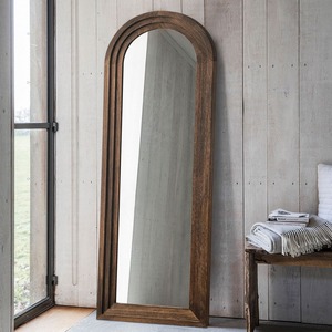 Miroir de salle de bain en bois fait main Art déco avec épaisseur et bordure personnalisables - Product Image 2