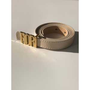 Cinturón de metal fino con estampado Fiori para mujer - Product Image 1