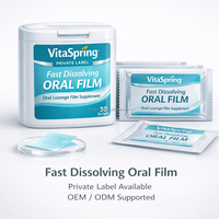 VitaSpring Marque Privée Film Oral à Dissolution Rapide, Comprimé Dissoluble Oral, Personnalisation de Compléments Alimentaires sous Forme de Film Oral, Bandes de Film Oral Fin