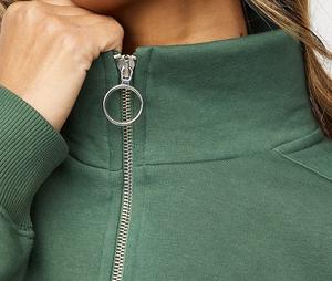 Sweats surdimensionnés d'entraînement à demi-fermeture éclair pour femmes, poids lourd de luxe, 100% coton, ensembles de survêtement de sport d'hiver - Product Image 2