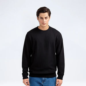 Sudadera de cuello redondo para venta al por mayor 100% de alta calidad OEM pulóver liso impreso logotipo personalizado sudaderas con capucha - Product Image 1