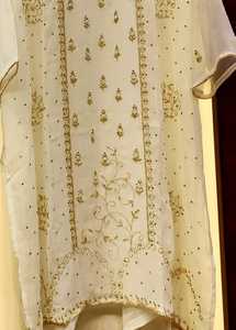 Trajes de Organza de seda sin coser de diseñador moderno, modelo elegante bordado a mano, fiesta de boda india paquistaní, estampado LARGO DE Salwar - Product Image 3