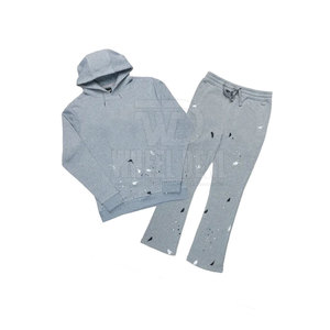 Chándales acampanados de alta calidad para hombre, talla XXL, ropa de invierno informal, chándal acampanado Unisex con logotipo personalizado, gran oferta, diseño de servicio OEM - Product Image 1