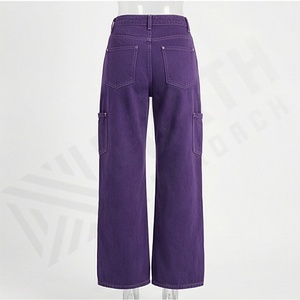 New Arrival Customizable Mid <b>Weight</b> Women's Jeans Pant Streetwear Style Unique Color Supply Winter Denim Pant Fashion Streetwear - Product Image 2