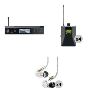 Système de monitoring intra-auriculaire sans fil Quad-Pack Pro pour 4 personnes, tout neuf - Product Image 2